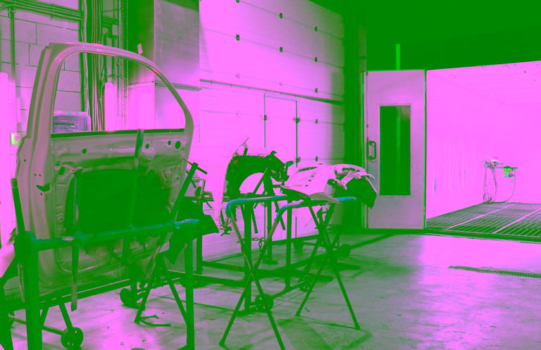 Car body paint finishing