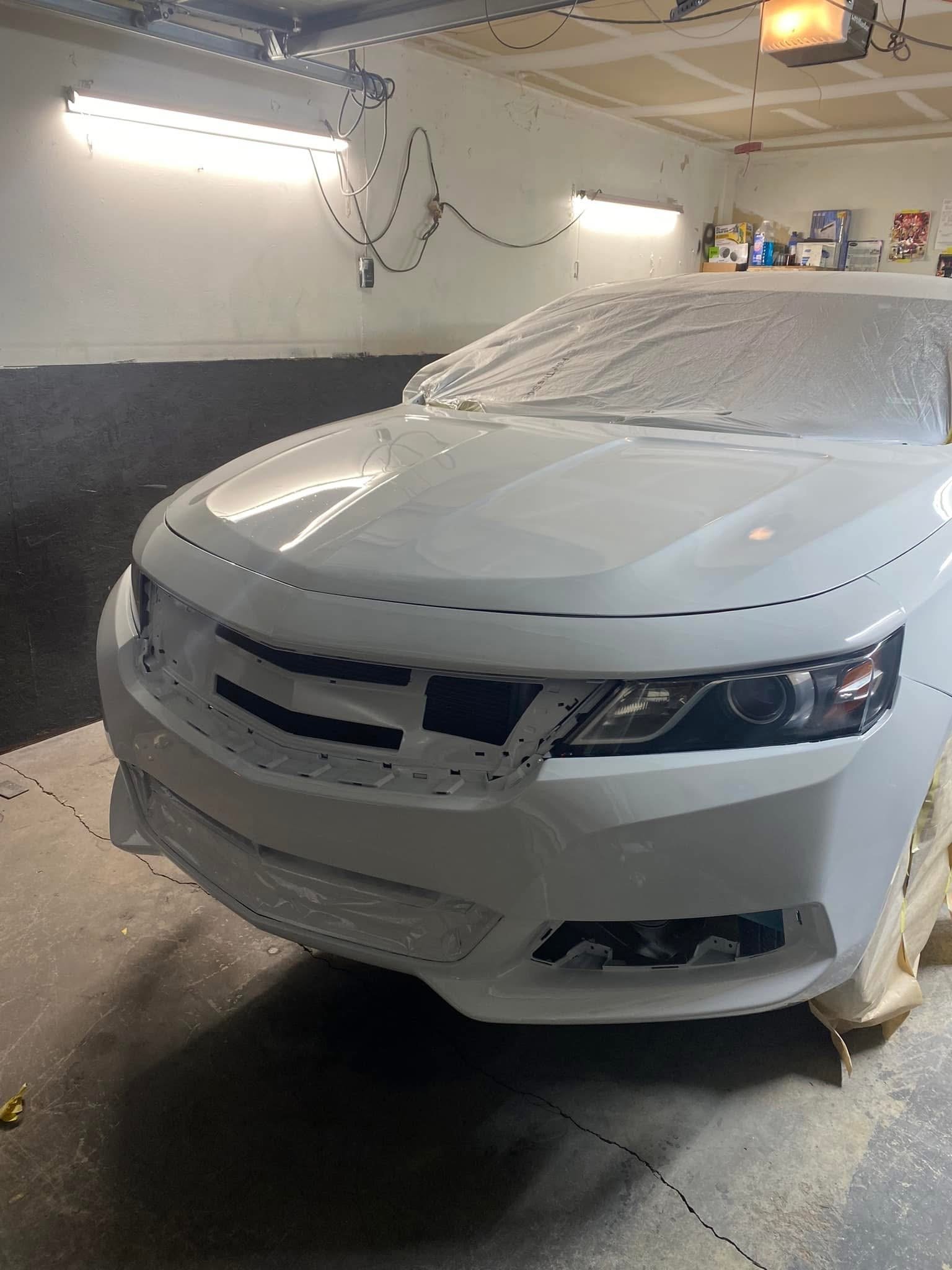 Auto body shop interior
